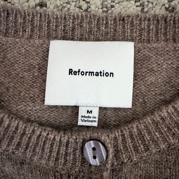 Reformation Clara Cashmere Cardigan Sweater NWOT - Picture 2 of 2